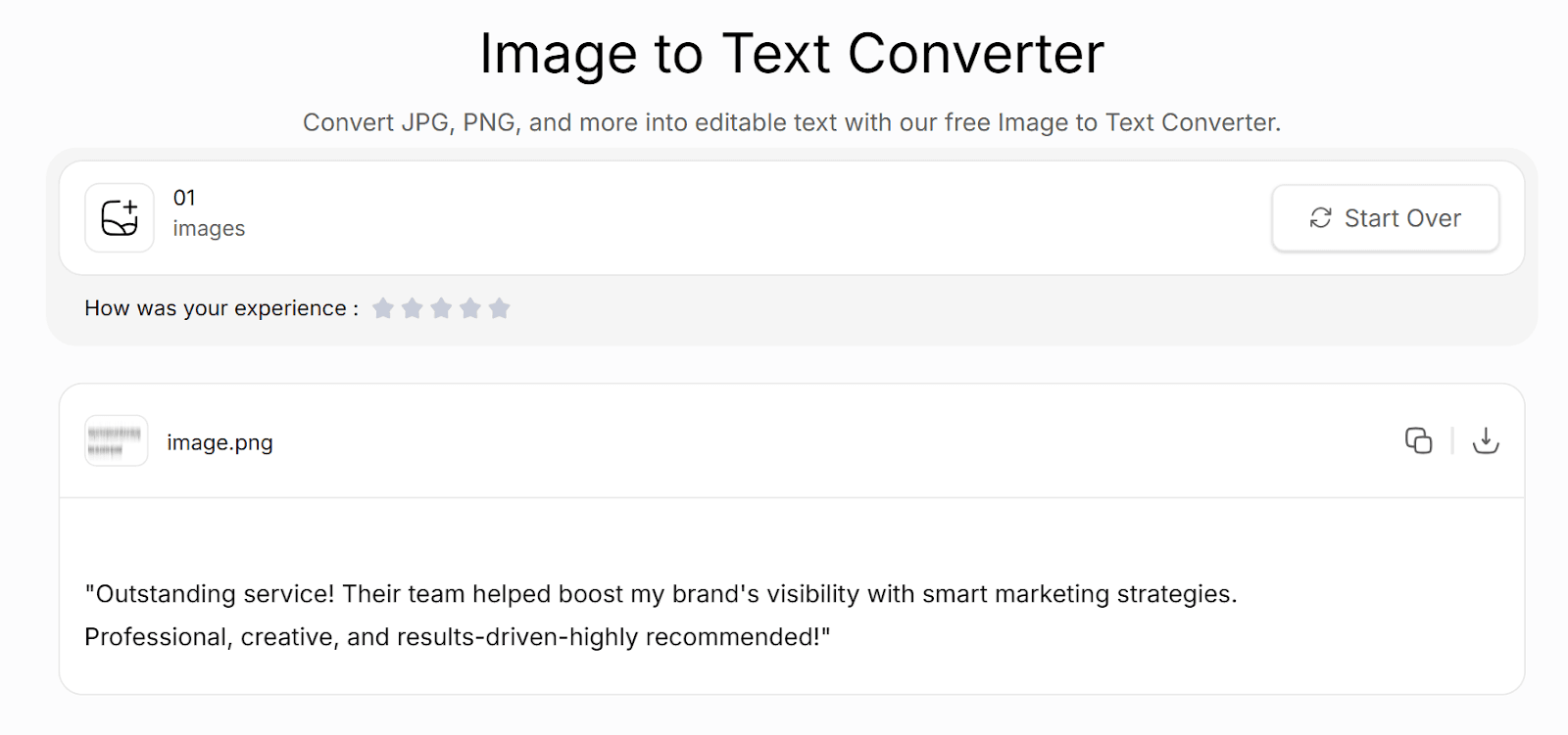 image to text converter