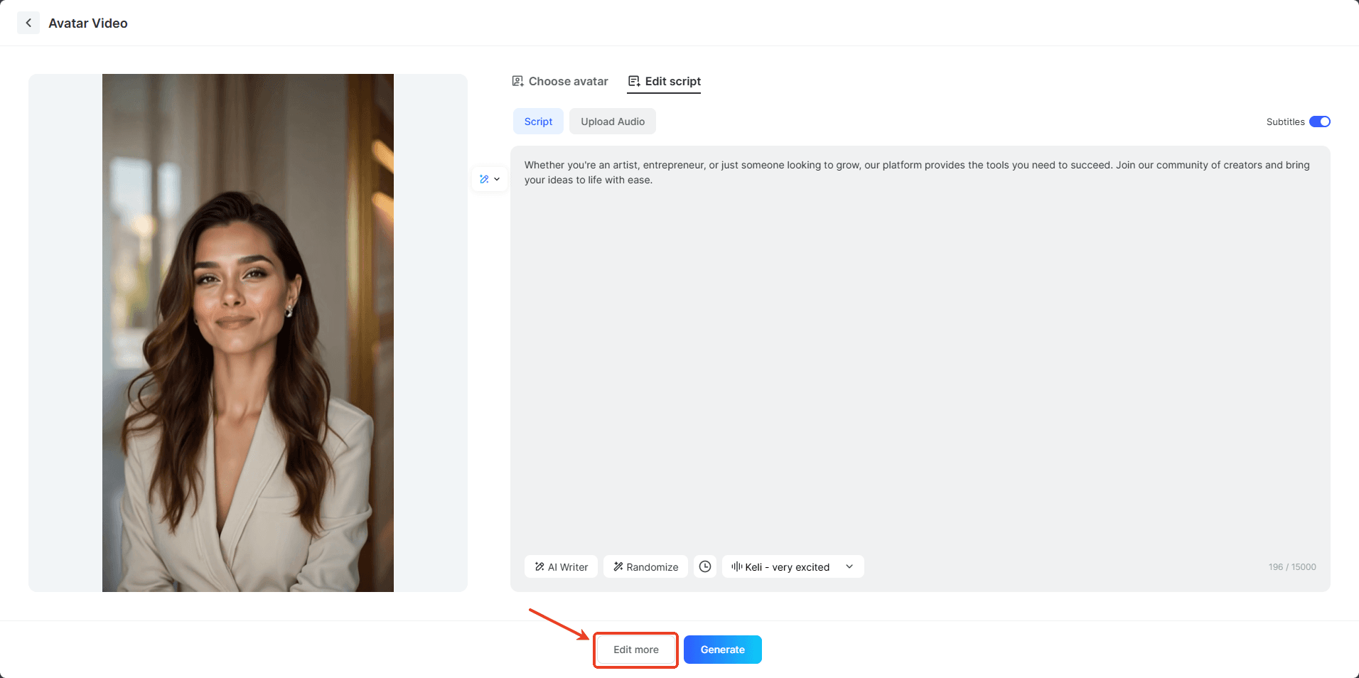 text-to-avatar-video-proedit