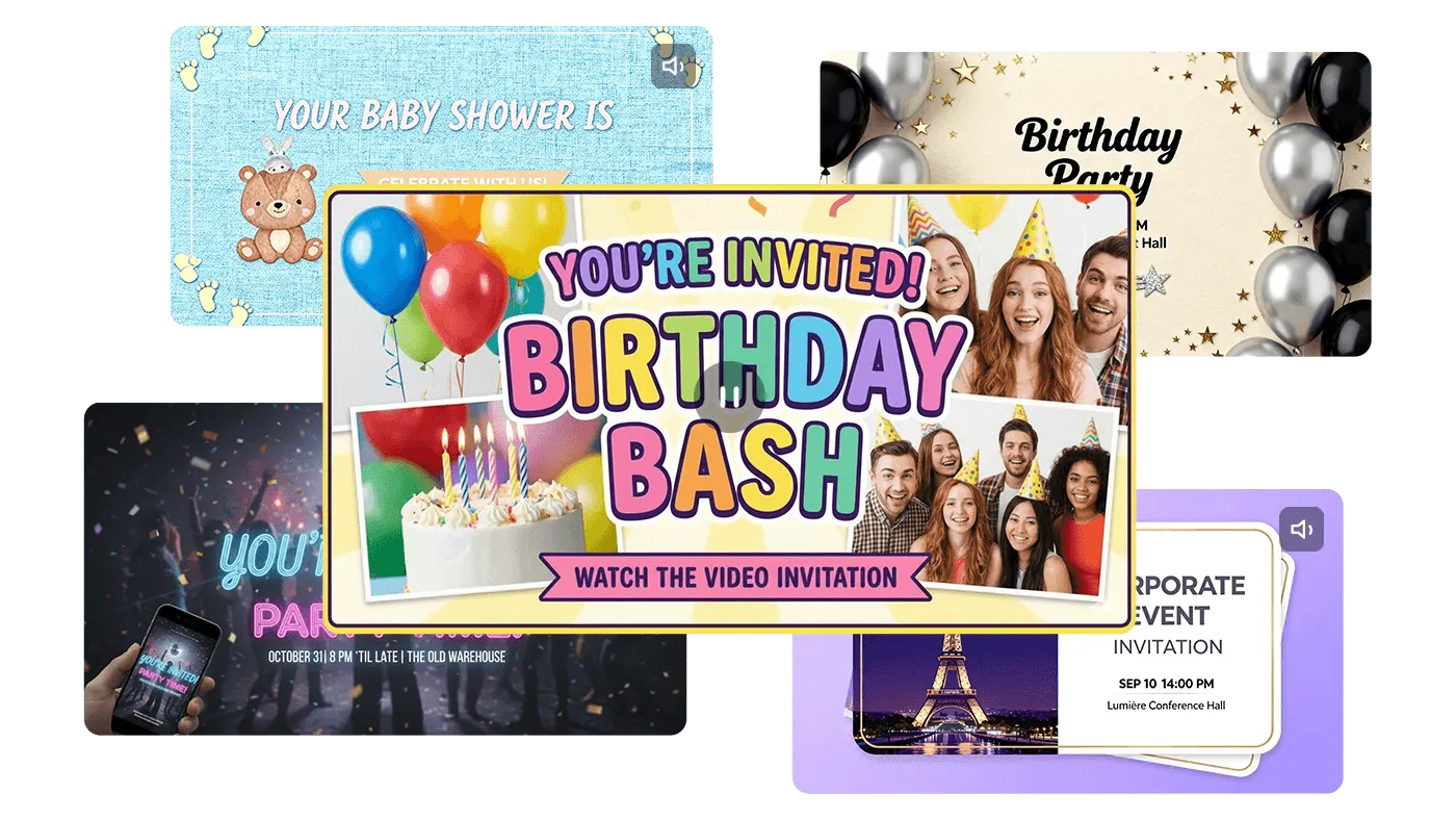 Invitation video maker