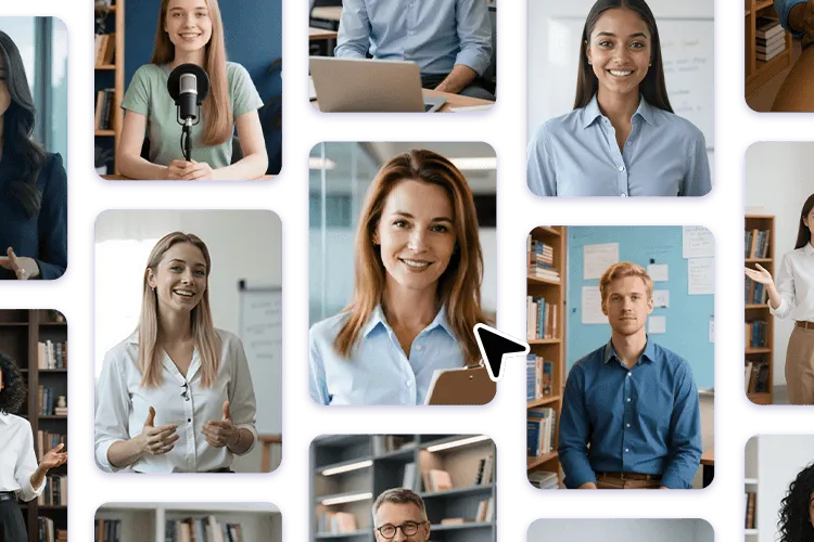 Training videos - AI presenters
